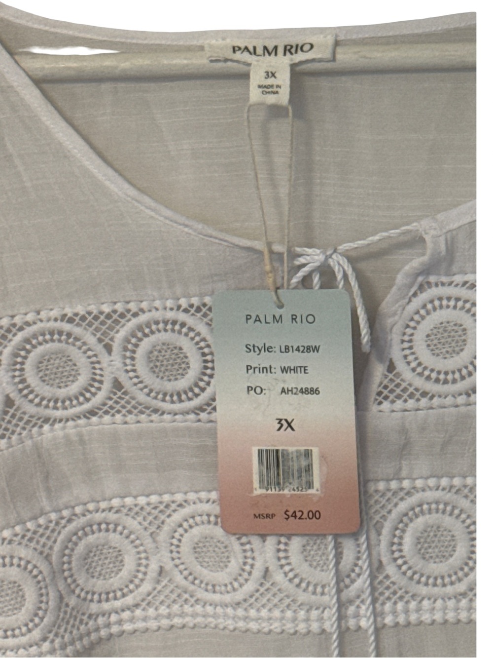 Palm Rio Tunic Wite - Picture 5 of 7